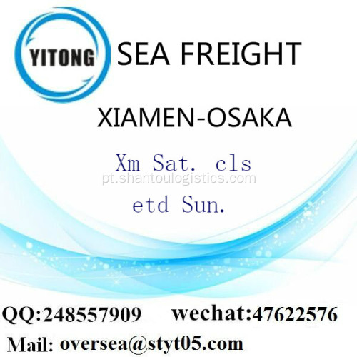 Porto de Xiamen LCL consolidação para Osaka
